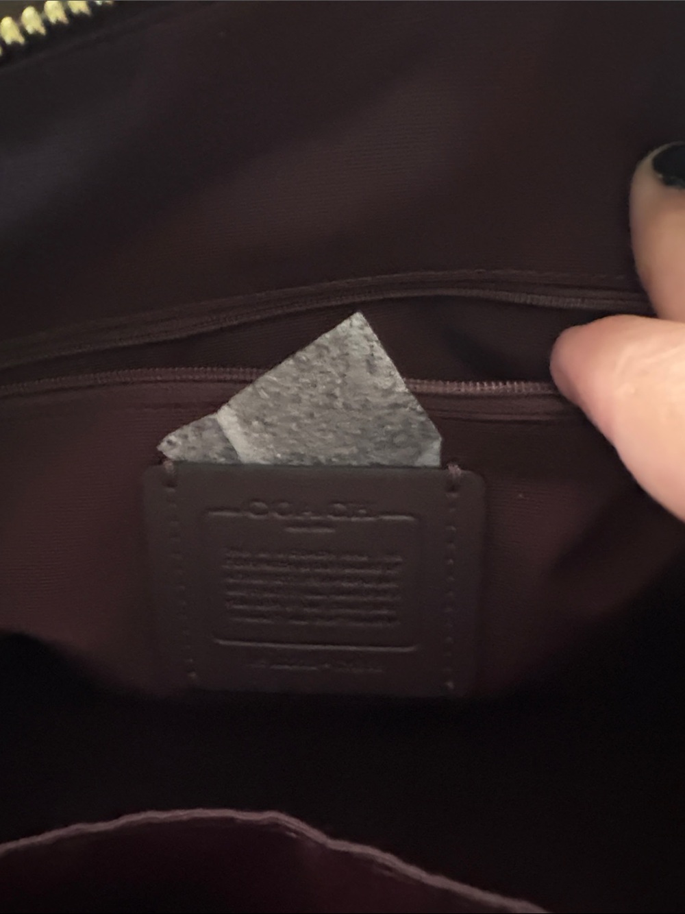 Coach Black Leather Rowan never used - Picture 6 of 7